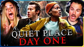 A QUIET PLACE DAY ONE Movie Reaction wKristen amp Andrew  First Time Watch  Lupita Nyongo [upl. by Irelav]