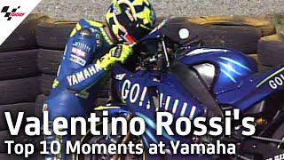 Valentino Rossis Top 10 Moments at Yamaha Factory Racing [upl. by Atrebla]