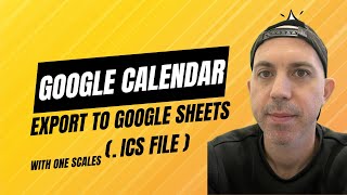 How to Export Google Calendar ICS amp Import to Google Sheets Excel [upl. by Shipley976]