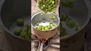 Picking figs and making organic fig syrup over the fire [upl. by Ibson]