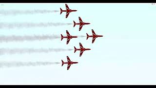 RAF Red Arrows Full Display 26th January 2023 [upl. by Nnauol]