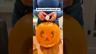 Create a light switch in the back instead of putting a gooey candle inside ledlights pumpkin [upl. by Kcirddec892]