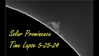 Solar Prominence Time Lapse Video [upl. by Dorcus]