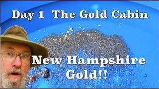 Day 1  The Gold Cabin  Back on the Gold  Prospecting In New Hampshire [upl. by Llorre]