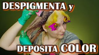 Limpieza de Color o Decapado de Cabello Facil en Casa [upl. by Suertemed]