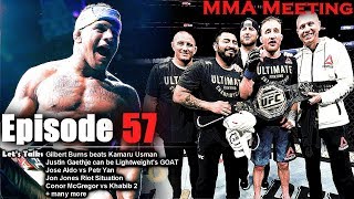 Lets Talk Gilbert Burns beats Usman Gaethje Evolved Aldo vs Yan  much more [upl. by Kenton]