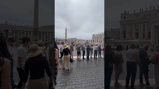 There’s a long line going inside Saint Peter Basilica foryou travelblog youtubeshorts [upl. by Indyc]