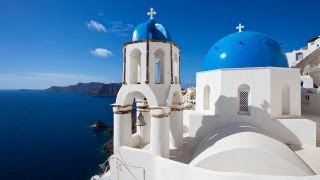 Nature Relaxation Video Greek Islands Santorini Extended Length Relaxation 1080p [upl. by Elakram]