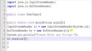 Java Program to Take User Input From Command Line [upl. by Odnolor]
