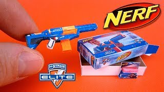 DIY Miniature cav nerf guns Blaster  DollHouse  Nerf war [upl. by Leynwad]