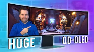 49Inches of 240Hz QDOLED  Samsung Odyssey OLED G9 Review [upl. by Pelag685]