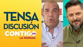 El tenso debate entre Rafa Cavada y Checho Hirane sobre la primera línea  Contigo en La Mañana [upl. by Anetsirk]