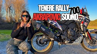 TENERE RALLY 700 AKRAPOVIC SOUND WITH DB KILLER AND WITHOUT [upl. by Klemens]