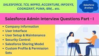 Salesforce Developer Interview Questions amp Answers Admin Part I asked in MNCs recruitment drives [upl. by Nairred504]