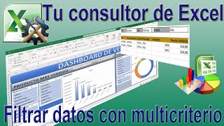 Como filtrar datos con varios criterios de una tabla de excel [upl. by Louella]