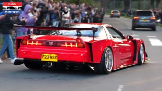 Modified Cars leaving Car Show  NSX Widebody Aventador Supra CLK GTR Skyline GTR Lowriders [upl. by Kevon312]