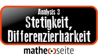 Stetigkeit und Differenzierbarkeit von Funktionen  A25 [upl. by Hgieloj]