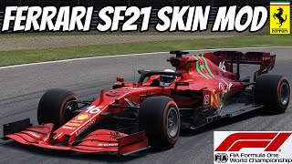 Ferrari SF21 F1 2021 Skin Mod  Assetto Corsa Download Link [upl. by Wendall]