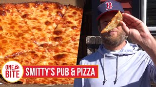 Barstool Pizza Review  Smittys Pub amp Pizza Taunton MA presented by Rhoback [upl. by Toiboid459]