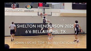 Shelton Henderson 2025 DUKE COMMIT 66 Bellaire High School Texas John Lucas Top 160 Camp [upl. by Justicz]