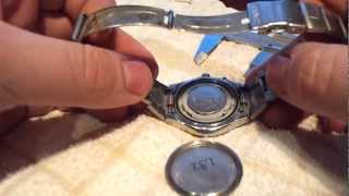 How to change battery of Casio Edifice case opening [upl. by Chisholm]