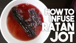 How to infuse RATAN JOT  Red colouring for curries  Kravings [upl. by Sirotek]