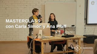 Masterclass Carla Simón  Ana Pfaff I 2018 [upl. by Vachil]