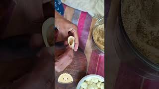 karanji making indian recipe food india sweet indiansweetrecipe [upl. by Mariandi]