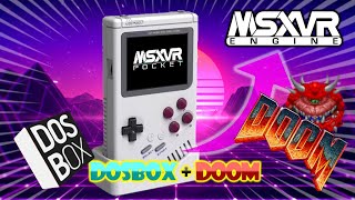 MSXVR quotPocketquot  DOSBOX  Jugando al DOOM [upl. by Elraet]