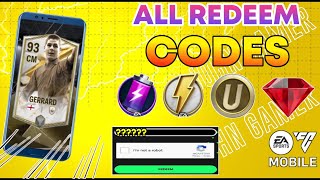 All Redeem Code In FC Mobile 24  New FC Mobile Redeem Code Today [upl. by Ahsirat]