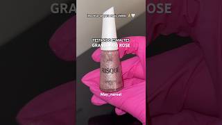 Esmalte glitter Granulado Rose esmaltes unhas unhasdecoradas [upl. by Keiko165]