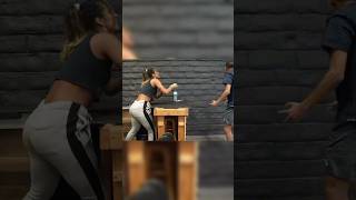 N3on VS Sommer Ray Armwrestle funny shortsvideo [upl. by Meibers]