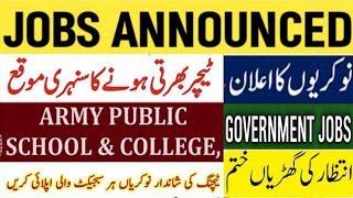 New Teaching Jobs  School and College Jobs  Apply Now  APSC Jobs Opportunity [upl. by Donaldson]