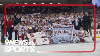 Regis Jesuit tops Valor Christian to win 5A hockey championship [upl. by Nalyd349]