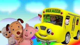 Ruedas en el autobús  Rimas i para bebés  3D Nursery Rhymes For Toddlers  The Wheels on the Bus [upl. by Ethe]