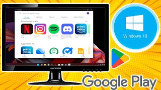 Como INSTALAR PLAY STORE en WINDOWS 10 Android en tu PC [upl. by Korrie]