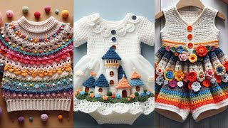 Adorable Crochet Baby Dress Designs crochet baby dress with new collection [upl. by Arvo]