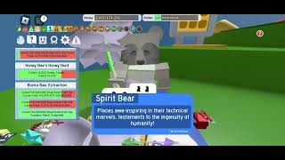 Completing my 24th Spirit bear quest Bee Swarm Simulator Roblox [upl. by Jea]