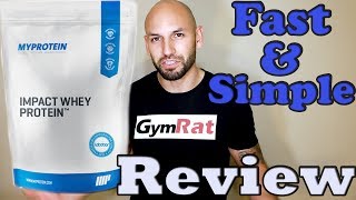 MyProtein Impact Whey Protein Supplement Review [upl. by Najram]