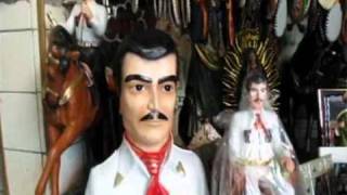 Jesus Malverde patron saint of Mexican drug dealers [upl. by Nediarb]