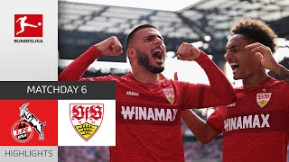 1 FC Köln  VfB Stuttgart 02  Highlights  Matchday 6 – Bundesliga 202324 [upl. by Esimehc700]