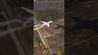 Emergency Landing British Air Boeing 777 at Montijo Airport shorts [upl. by Atnahsal]