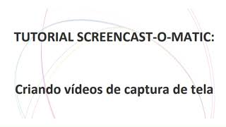 Tutorial Screencast O Matic [upl. by Hasty]