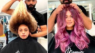 INCREÍBLES TRANSFORMACIONES DE CABELLO 2019  ANTES Y DESPUÉS [upl. by Dawson]