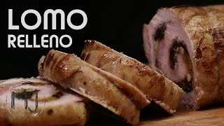 LOMO DE CERDO RELLENO  Cómo abrir y bridar carnes para rellenar [upl. by Jaynes]