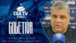 Coletiva pósjogo com o técnico Marcelo Cabo CSA 1x2 CSE  Copa Alagoas 2024  CSA TV PAGBET [upl. by Ailelc]