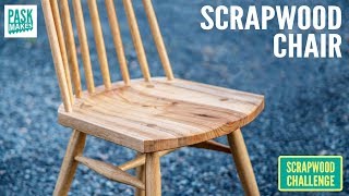 Chair made from Scrap Wood  Scrapwood Challenge ep32 [upl. by Ihtac]