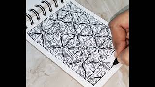 Zentangle patterns  doodling tutorials for beginners zentangledoodle doodle zentangle art [upl. by Juliana]