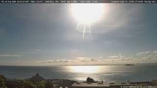 29 August 2024  Kinghorn WeatherCam Timelapse [upl. by Jamilla]