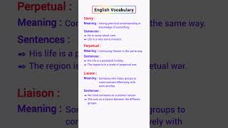 Vocabulary  English Words With Meaning And Sentences EnglishEmporium3 shorts viral english [upl. by Eenrahc]